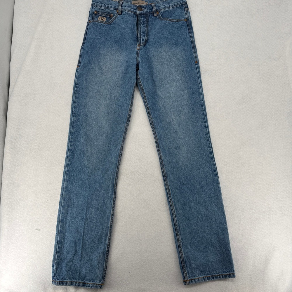 Ringers Western Barrington Slim Fit Mid Rise Blue Jeans Mens Size 32 Button Fly